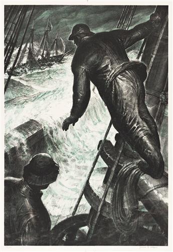 JAMES E. ALLEN (1894-1964) The Wreck.                                                                                                            